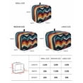 thumbnail image 3 of Fsddascl Vintage Waves Stripe Small Toaster Cover 2 Slice, Kitchen Appliance Covers, Colorful Abstract Art Toaster Oven Cover with Loop, Bread Machine Cover Polyester Dust Cover Protection, 3 of 5