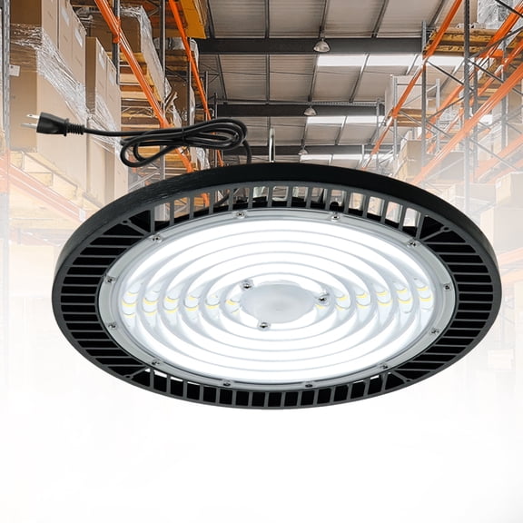 GCGAFUL Industrial LED High Bay Light 240W, 36000LM, 5000K, Daylight for Warehouse/Factory