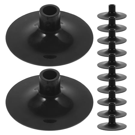 OUNONA 20Pcs Suction Cup Replacement Black Rubber Bow Sucker Low Noise Design