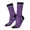 3 Black, variant on Purple Glitter Print Adult Socks for Men & Women,Calf Socks, Ankle Socks,Boots Socks,Breathable Casual Sock,Unisex Crew Socks