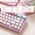 thumbnail image 5 of YUNZII B68 Wireless Mechanical Gaming Keyboard, Tri-Mode Hot Swappable Cute Gasket Mounted Creamy Keyboard for Win/Mac,, 5 of 9