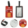 thumbnail image 3 of Unique Bargains 1 Pc Suitcase Airplane Pattern Luggage Tag for Travelling Red, 3 of 4