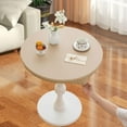 thumbnail image 2 of Mantel de mesa lavable, sencillo, a prueba de polvo, elástico, protector de mesa para decoración de bodas, picnics y fiestas. Beige Diámetro 90 cm, 2 of 8