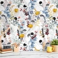 thumbnail image 5 of VEELIKE Wildflower Floral Wallpaper Peel and Stick Vintage Removable Wallpaper Floral Contact Paper for Walls Cabinets Furniture 17.7''x118'' Self Adhesive Floral Vinyl Wall Paper for Bedroom Bathroom, 5 of 10