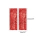 thumbnail image 2 of INSPIRAR CHIC Guantes sin dedos de lentejuelas brillantes para mujeres, cubre muñecas, mangas para fiestas disco, rojos, 2 of 6