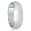 thumbnail image 2 of SZUL Women's 5mm Domed Comfort Fit Wedding Band in 10K White Gold, 2 of 4