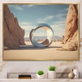 thumbnail image 2 of Designart "Surreal Portal Gateway to the Unknown I" Oversized Landscapes Framed Wall Art - Traditional Brown Surrealism Landscape Living Room Framed Canvas Art, 2 of 7