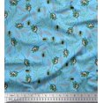 thumbnail image 1 of Soimoi Cotton Duck Fabric Leaves & Insect Decor Fabric Printed Yard 56 Inch Wide, 1 of 3