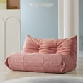 thumbnail image 2 of 90" Modern Cloud Couch for Living Room, Boucle LoveSeat 3 Seater Sofa, Plush Floor Sofa Couch for Bedroom, Apartment, Small Space (Pink Couch, No Assembly Required), 2 of 7