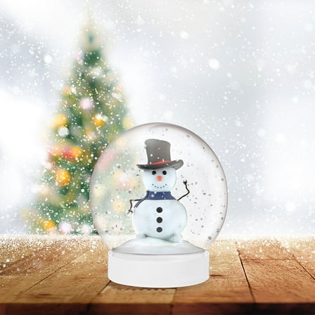 KONTONTY Snow Globe Ornament For Diy Snowglobe Kit 15Pack