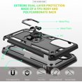 thumbnail image 4 of Moto G Stylus 5G 2022 Case, Moto G Stylus 5G Case 2022 with HD Screen Protector,  [Military-Grade] Magnetic Ring Holder Kickstand Shockproof Protective Case for Moto G Stylus 5G 2022, Black, 4 of 7