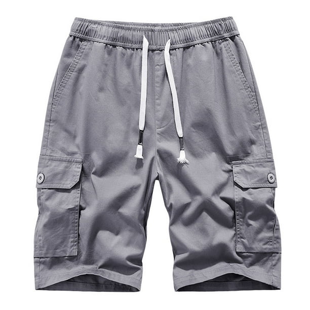 Hot6sl Men Shorts Casual, Camo Cargo Shorts 100% Cotton Distressed ...