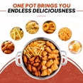 thumbnail image 4 of 10QT Stainless Fish Fryer Pot | with Lid & Tong | Deep Fryer with Basket | Indoor & Outdoor Cooking | All-Round Protection | Perfect For Boiling ＆ Frying, 4 of 7