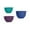 Blue, Purple And Teal, variant on Farberware Professional Set of 3 Nesting Plastic Mixing Bowl Set, Red