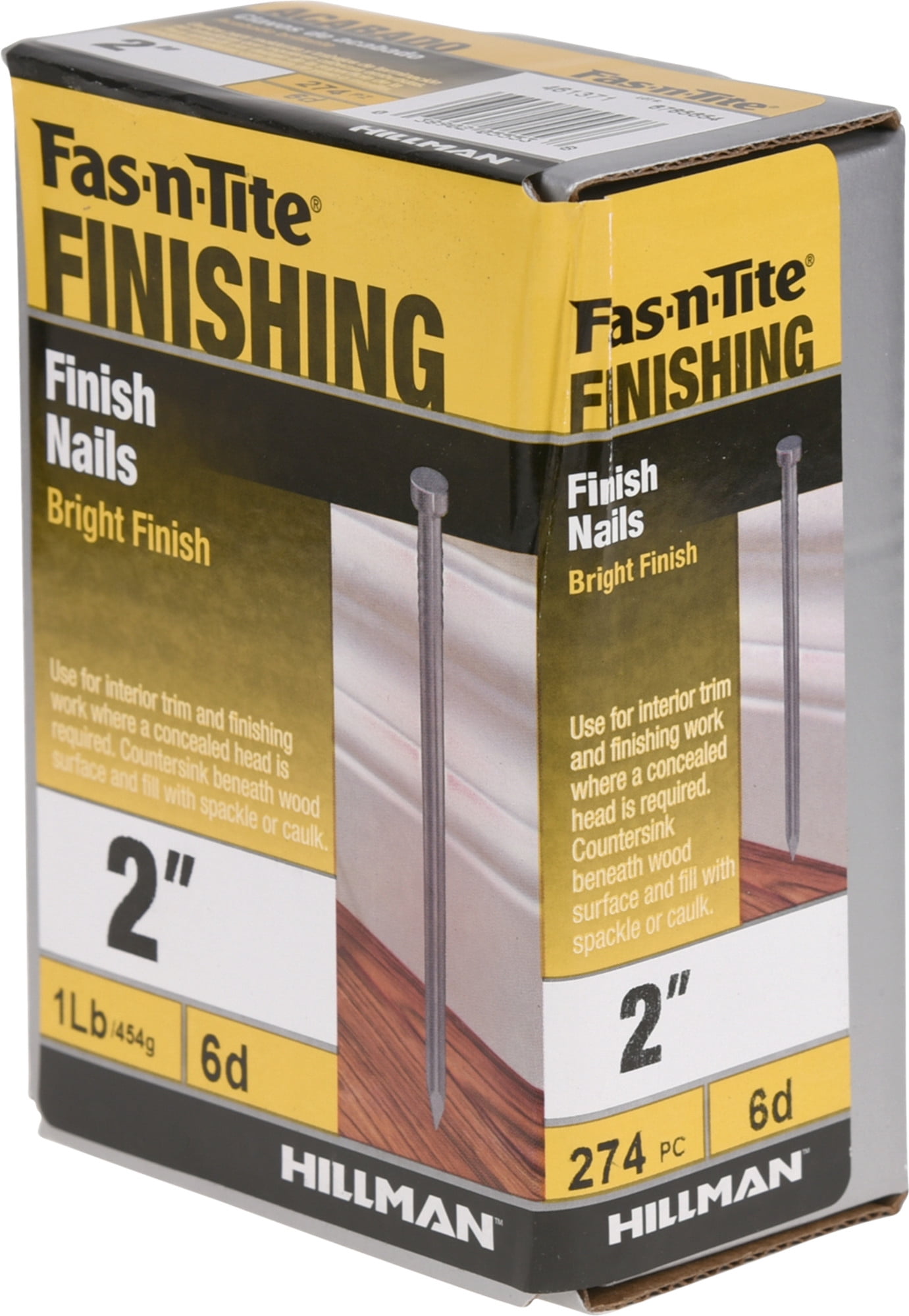 Fas-N-Tite Steel, 6D Bright Finish Nails (2") - 1 lb
