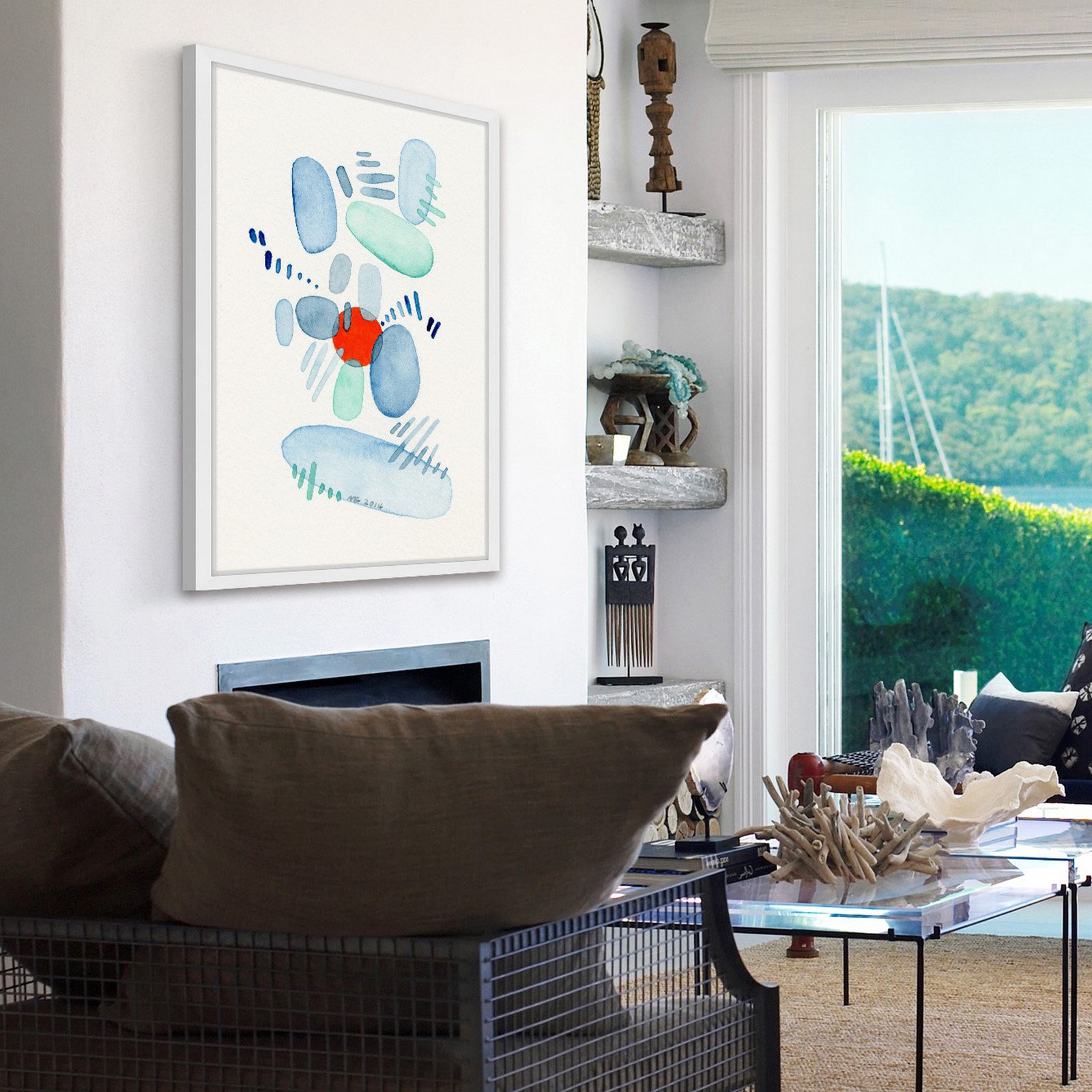 Marmont Hill "Red Dot" by Nikki Galapon Framed Painting Print