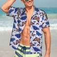 thumbnail image 3 of Haiem Butterflies1 Printed Hawaiian Shirt for Men - Men’s Casual Beach Summer Shirts - Stretch Fabric with Modern Fit-Medium, 3 of 7