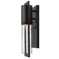 thumbnail image 1 of Hinkley Shelter LED Wall Mount Light, Black Outdoor Fixture, Clear Glass, 1 of 7