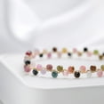 thumbnail image 3 of Natural Stone Tourmaline Bracelet on Hand For Women Jewelry Party Wedding Luxury Gift  AmethystSet Handmade, 3 of 27