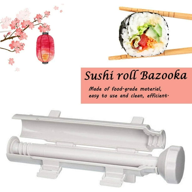Professional Sushi Bazooka, Upgrade Sushi Maker Roller Food Grade Plastic,  Rice Vegetable Meat Diy Sushi Making Kit Kitchen Utensils For Beginners