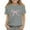 Light Gray, variant on CCRFTGI Girls Shirts Trendy Short Sleeve Bow Print Tops Fall Crew Neck Tee Shirts Fashion Vintage Solid Basic Tees Pink 11-12Y