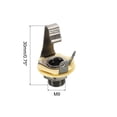 thumbnail image 2 of Conector de entrada de guitarra Unique Bargains 1/4' Estéreo Negro 4uds, 2 of 5