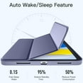 thumbnail image 5 of Compatible with iPad (A16) 11th Generation Case 11 Inch 2025, for iPad 10th Generation Case 10.9 Inch 2022 with Pencil Holder, Trifold Stand Protective Clear Back, Auto Wake/Sleep Blue Gray, 5 of 17