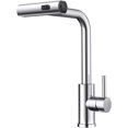 thumbnail image 1 of Waterfall Kitchen Faucet, 360° Rotating Kitchen Mixer Tap with Pull-Out Spray, High-Pressure Stainless Steel with Single Lever and 3 Spray Modes,, 1 of 5
