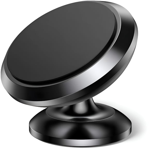 GJX Phone Holder Car Magnet - 360° Adjustable Magnetic Phone Holder for Car Dashboard Mount Compatible with Smartphones - Black