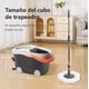 thumbnail image 2 of CM-TOP Cubo con Pedal Trapeador de Microfibra Giratorio 180° inclinación Capacidad de 12 Lt Kit Completo con 2 Cabezales de Repuesto Centrifugado con Compartimiento de detergente de Acero Inoxidable, 2 of 6