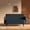 Navy Blue, variant on Artdeco Home Metro Loveseat - Modern Living Room Loveseat Sofa, Two-Seater Settee, Upholstered Corduroy Fabric Armchair, Love Seat Sofa Chair with Wood Legs for Bedroom/Office/Reading Spaces