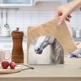 thumbnail image 6 of Horse by White Napkin Holder for Table Clear Napkin Stand Paper Holder Acrylic Organizer Dispenser Napkins for Dinner Kitchen Restaurant Room, 6 of 8