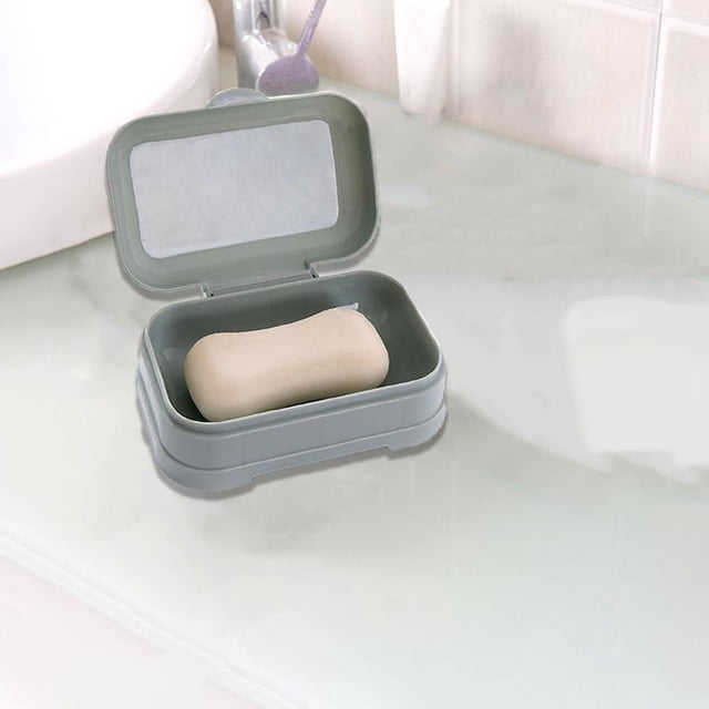 Feltree Factory Direct Bathroom Household with Lid Connected Draining Soap Box Soap European Printing Soap Box