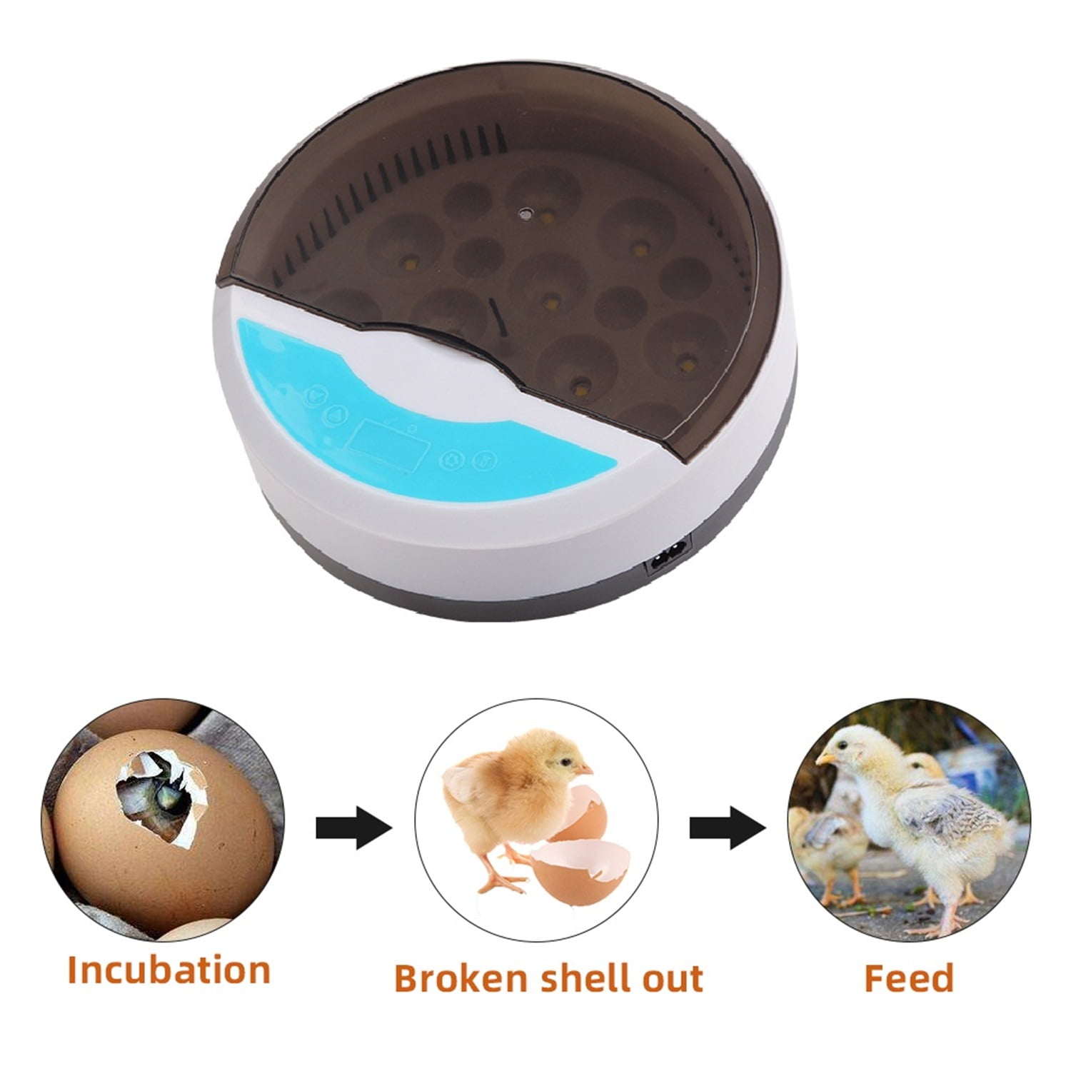 Canddidliike 9 Egg Incubator Digital Chicken Quail Hatcher Poultry Borning Gift LED Candler Constant Temperature Control Canddidliike 9 Egg Incubator Digital Chicken Quail Hatcher Poultry Borning Gift LED Candler Constant Temperature Control