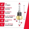 thumbnail image 4 of Set de avellanadores Amana Tool 55227 con punta de carburo de 82 grados, 4 of 5