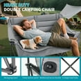 thumbnail image 3 of Slsy Oversized Camping Chair, XXXL Two Person Folding Loveseat Double Camping Chair, Heavy Duty Folding Chairs Moon Chair Lawn Chairs for Outdoor Sports, Camping, Patio, Picnics, 3 of 8