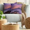 thumbnail image 5 of Ambesonne Landscape Throw Pillow Cover 2 Pack, Lake in Nantou Taiwan, 18", Pink Purple, 5 of 7