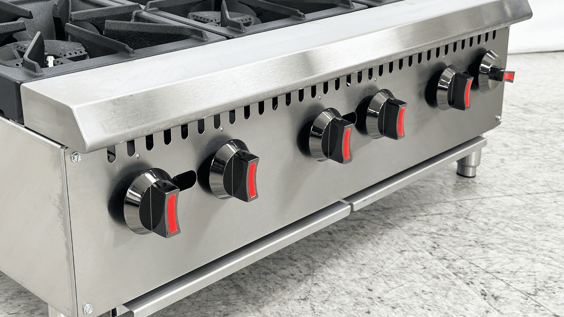 NSF Gas Hot Plate 6 Burner Gas Stove 36" Commercial Stove Top Countertop Gas Range Commercial Cooking Equipment 150,000 BTU, ETL Listed