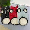 thumbnail image 3 of Solid Color Waterproof Pet Jacket Soft Texture Lint Dog Vest Coat Outfit - Keep Your Pet Warm and Dry, 3 of 8