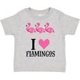 thumbnail image 3 of Inktastic I Love Flamingos Pink Bird Girls Toddler T-Shirt, 3 of 5