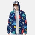 thumbnail image 4 of Daiia Colorful Excavator UPF 50+ Sun Protection Hoodie Jacket Lightweight Long Sleeve Sun Shirt for Women Men with Pocket Hiking Outdoor-X-Large, 4 of 9