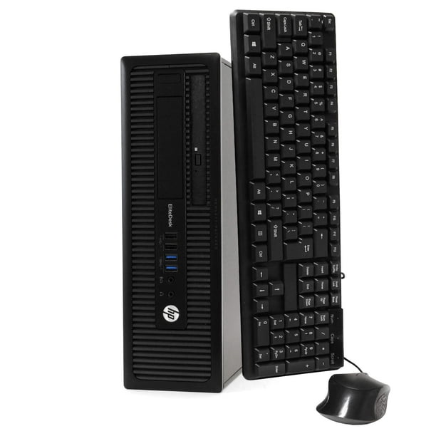 HP Elite Ordinateur de bureau – Windows 10 Professionnel, Intel Quad Core  i5 3,2 GHz, RAM 8 Go, disque dur 500 Go, écran LCD 22, clavier, souris