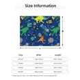 thumbnail image 5 of Disketp Dinosaur In Space Flannel Blankets - Thick and Warm Blanket for Winter, Soft Fuzzy Plush King Blanket for All Seasons60"x50", 5 of 6