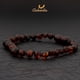 thumbnail image 3 of Amberalia, Pulsera de Ámbar Báltico de 16 cm para Adultos, con Broche de rosca y nudos entre cada una de las cuentas. Ámbar Importado de Lituania, Color Cereza Raw. Amberalia Pulsera adulto 16 cm broche, 3 of 9