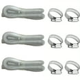 thumbnail image 2 of 3-Pack Above Ground Swimming Pool Pipe Replacement Hoses 1.25 Inch, Pe Pipe Sand Filter Pipe for 330 530 1000 Gph Filter Pumps with 6 Metal Clamps, 2 of 9