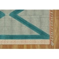 thumbnail image 5 of Casavani Handmade Blue Cotton Dhurrie Custom Dining Room Carpets Home Decor Kilim 12x15 feet, 5 of 6