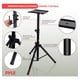 thumbnail image 2 of Par de Soportes para Altavoces Pyle, Base de Metal de Alta Resistencia con Trípode, Altura Ajustable de 86 cm a 134 cm, Capacidad de Carga de 40.8 kg, Ideal Altavoces Satelitales y de Estante, 2 of 7