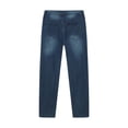 thumbnail image 5 of DayScoop Denim Jeans for Men Solid Color Trousers Summer Casual Fashion Buttoned Zipper Stretch Pocket Full Length Pants, 5 of 6