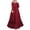 Red, variant on Aoochasliy Fall Dresses for Women Fall Fashion Round Neck Loose Long Sleeve Dots Ankle-Dress Swing Long Dress