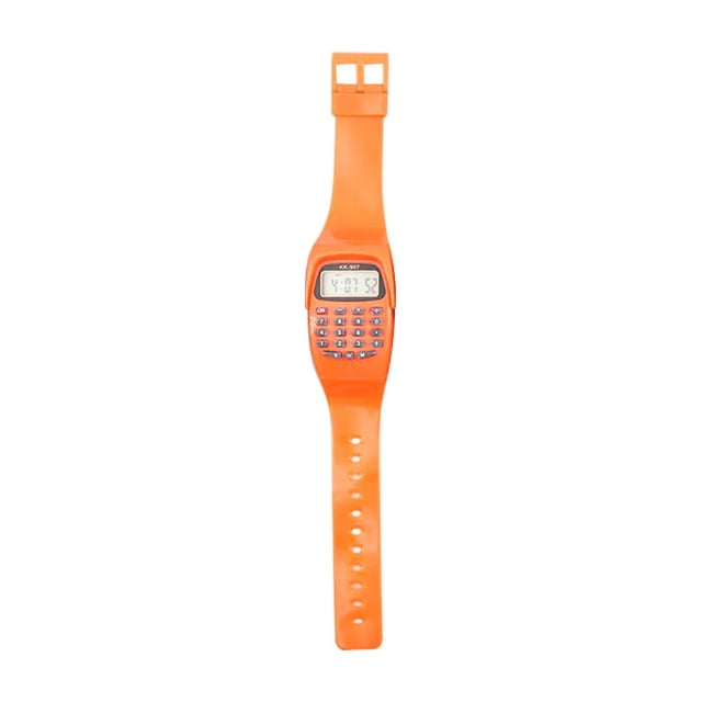 Montre Multifonction pour Enfants, Calculatrice en Caoutchouc ABS avec Calendrier